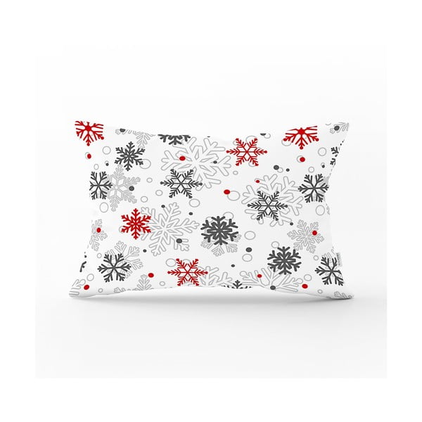 Față de pernă cu model de Crăciun Minimalist Cushion Covers Red Christmas, 35 x 55 cm