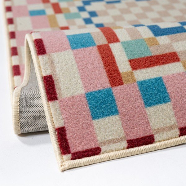 Covor din amestesc de lână 180x230 cm Checkered Border – Flair Rugs-image-2