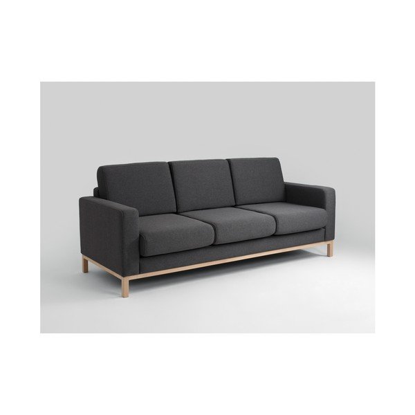 Canapea extensibilă 3 locuri Custom Form Scandic, gri antracit-image-4