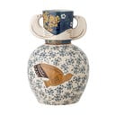 Vază din gresie pictată manual (înălțime 23,5 cm) Hezha – Bloomingville