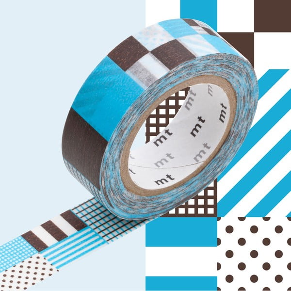 Bandă decorativă Washi MT Masking Tape Blanche, rolă 10 m