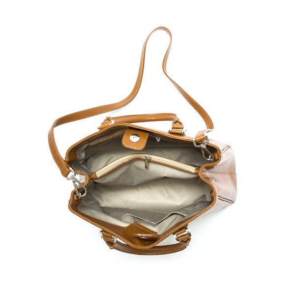Geantă din piele Isabella Rhea no. 465, maro cognac-image-3