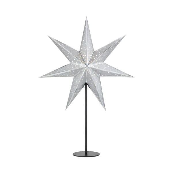 Decorațiune luminoasă argintie ø 45 cm  cu model de Crăciun Glitter – Markslöjd