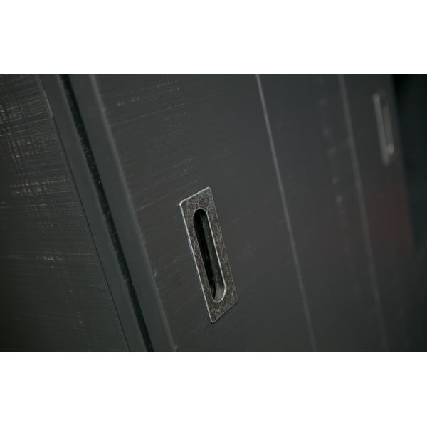 Dulap cu ușă glisantă vtwonen Slide, negru-image-1