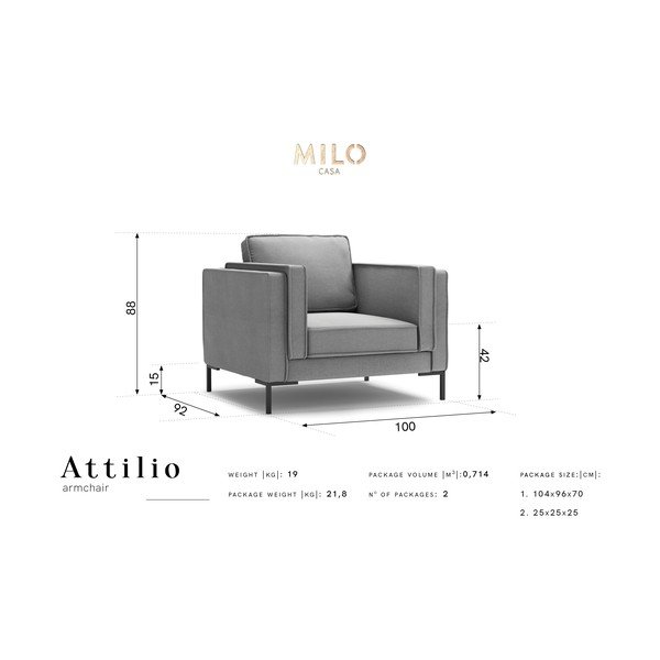 Fotoliu Milo Casa Attilio, galben-image-4