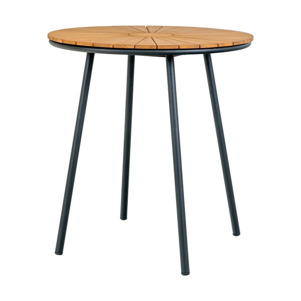 Masă  de grădină rotundă din lemn de tec ø 70 cm Cleveland – House Nordic
