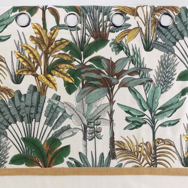 Draperie verde/crem 140x240 cm Balinesia – douceur d'intérieur-image-3