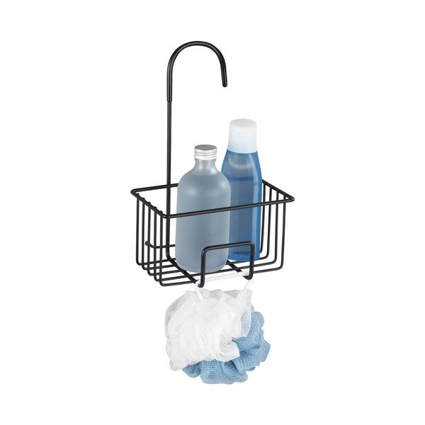 Raft pentru baie negru de agățat din oțel inoxidabil Milito – Wenko-image-2