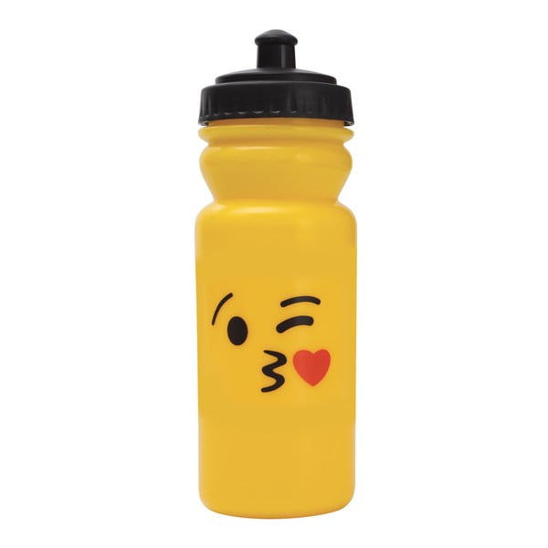 Sticlă pentru apă Bergner Emoticon Heart Kiss, 600 ml