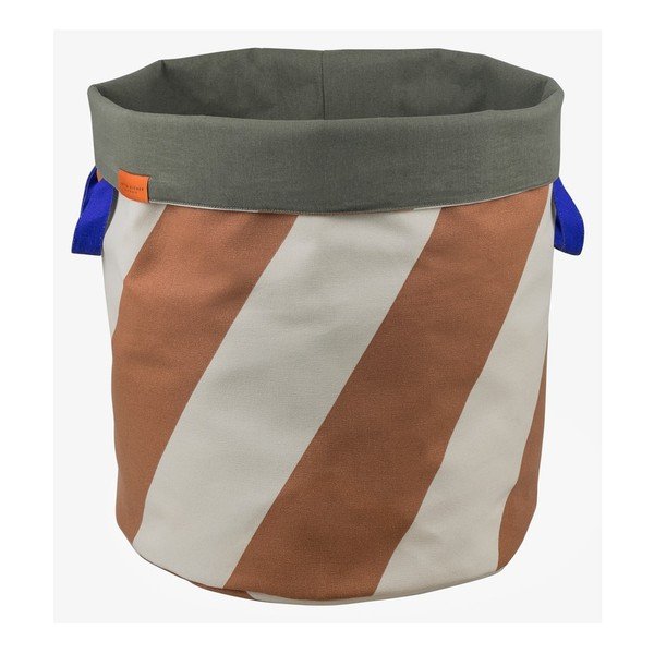 Coș de rufe cărămiziu/crem din material textil 5 l Diagonal – Mette Ditmer Denmark-image-2