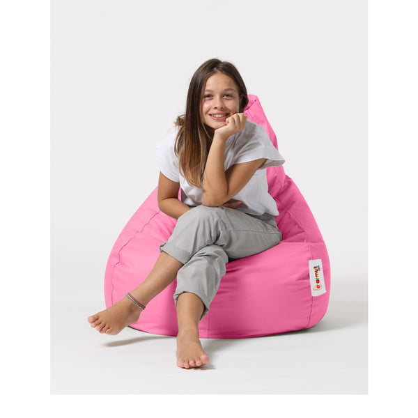 Fotoliu bean bag roz Drop – Floriane Garden-image-1