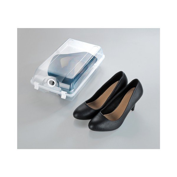 Cutie transparentă pentru depozitarea pantofilor Wenko Smart, lățime 19,5 cm-image-1