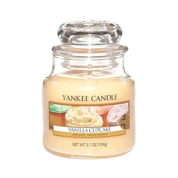 Lumânare parfumată Yankee Candle Vanilla Cupcake, timp de ardere 25 - 40 ore
