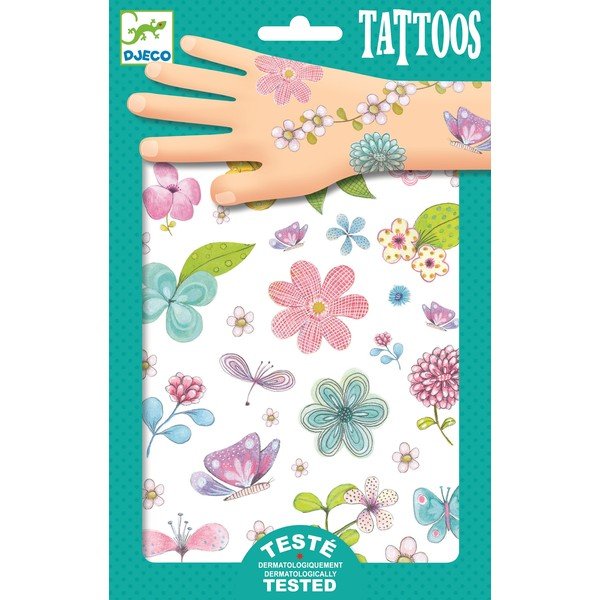 Tatuaje temporare pentru copii Djeco „Flori”-image-1