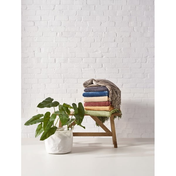 Pled Tiseco Home Studio Flanelo, 170 x 130 cm, maro închis-image-1