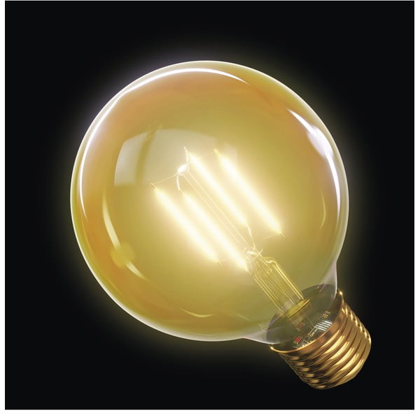 Bec cu LED EMOS Vintage G95 Warm White, 4W E27-image-1