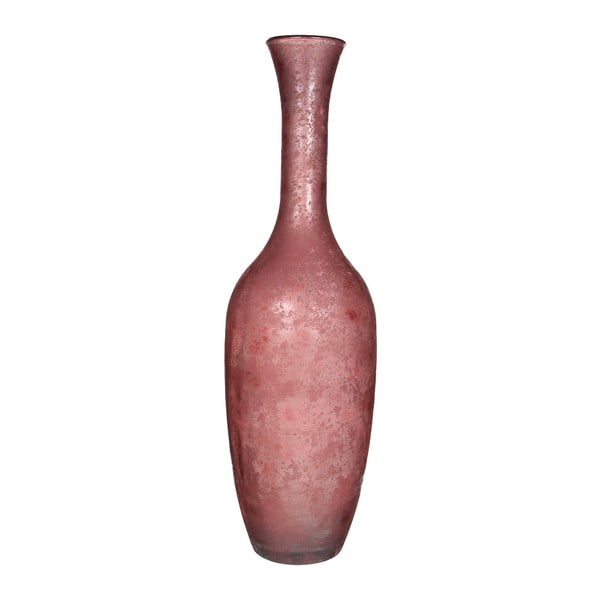 Vază din sticlă Mica Olivier, 100 x 30 cm, roz