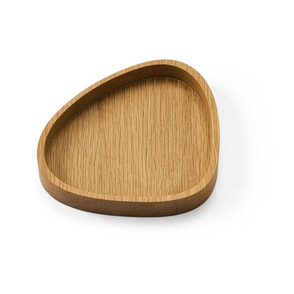 Cutie de depozitare în culoare naturală din lemn, decorativă 18x16x3 cm Curve M – LIND DNA-image-1