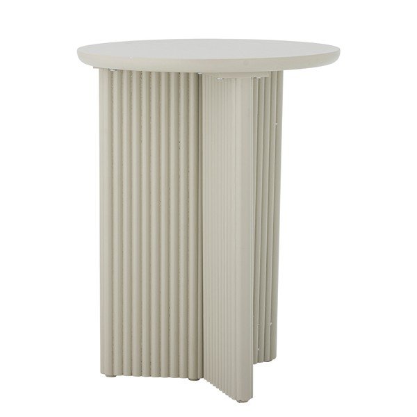 Măsuță auxiliară rotundă cu aspect de lemn de brad ø 40 cm Edith – Bloomingville-image-3