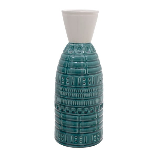 Vază ceramică InArt Yuana, turcoaz