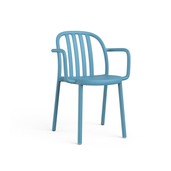 Set 2 scaune de grădină cu cotierei Resol Sue, albastru