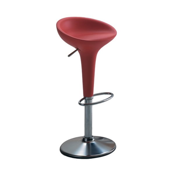 Scaun de bar Magis Bombo, înălțime 50/74 cm, roșu