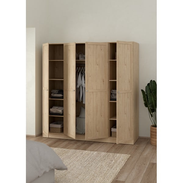 Șifonier cu  aspect de lemn de stejar 195,5x200 cm Billund – Tvilum-image-2