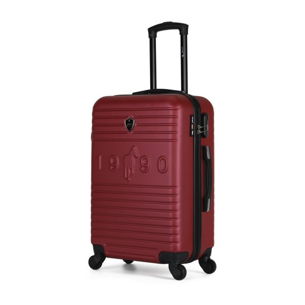 Troler cu roți GENTLEMAN FARMER Valise Grand Cadenas Integre, 36 l, bordeaux-image-4