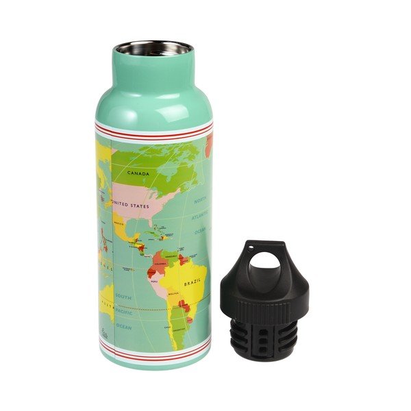 Sticlă de călătorie din inox Rex London World Map-image-2