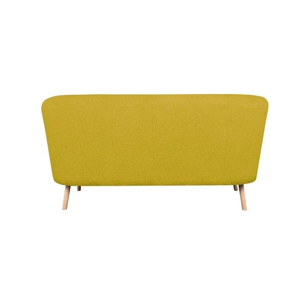Canapea cu 2 locuri Kooko Home Pop, galben -image-2