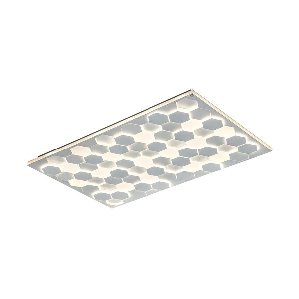 Plafonieră albă LED cu control vocal/cu control prin aplicații mobile cu abajur din metal 70x115 cm Cifavo – CINQUE-image-1