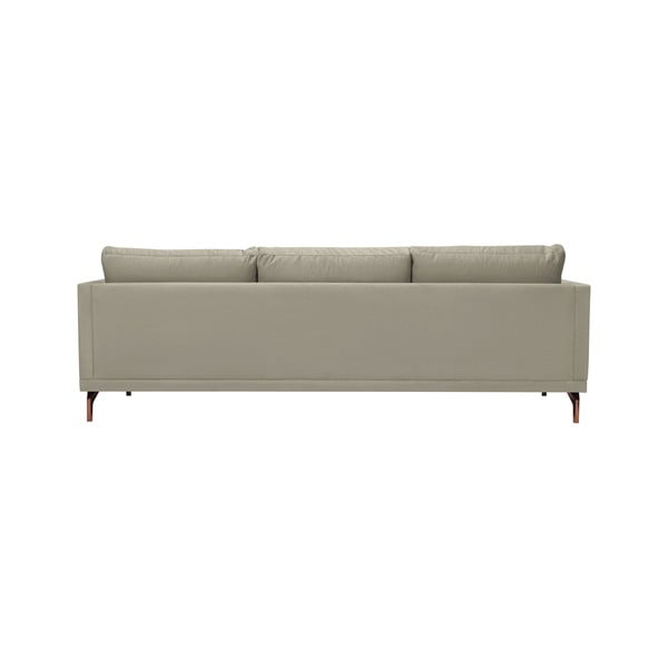 Canapea cu 3 locuri și picioare metalice aurii Windsor & Co Sofas Jupiter, bej-image-3
