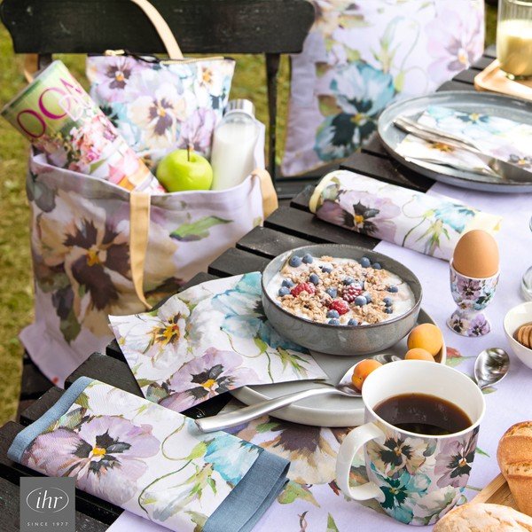 Napron de masă din bumbac organic 150x45 cm Martha - IHR-image-1