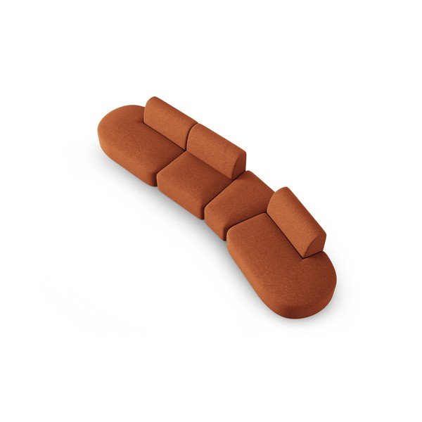 Canapea portocalie 412 cm Shane – Micadoni Home-image-3