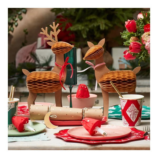 Figurine de Crăciun 3 buc. Reindeer Family – Meri Meri-image-1