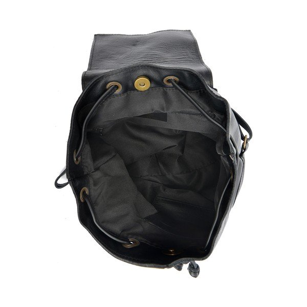 Rucsac din piele Roberta M Ronda, negru-image-3