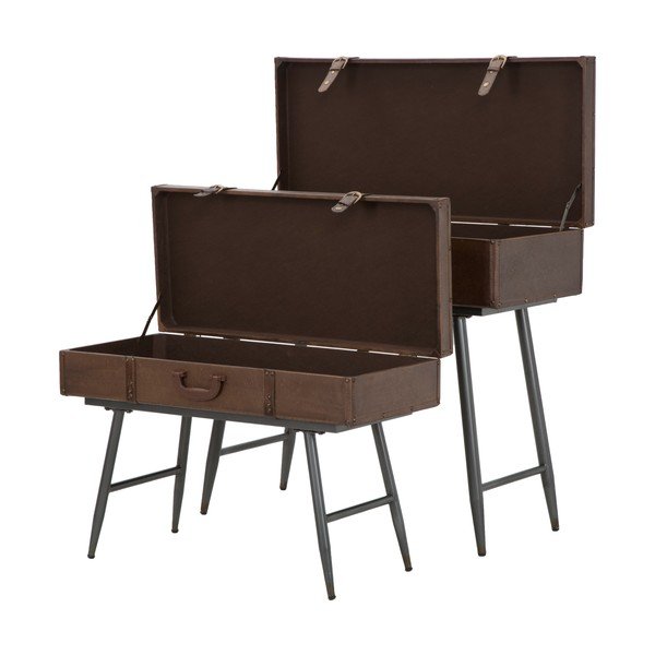 Set 2 console din lemn de brad Mauro Ferretti Travel-image-4