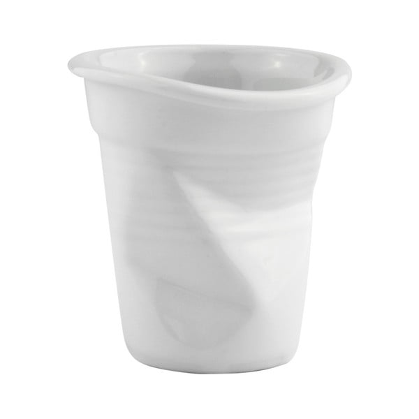 Cană/pahar din porțelan KJ Collection, 100 ml, alb