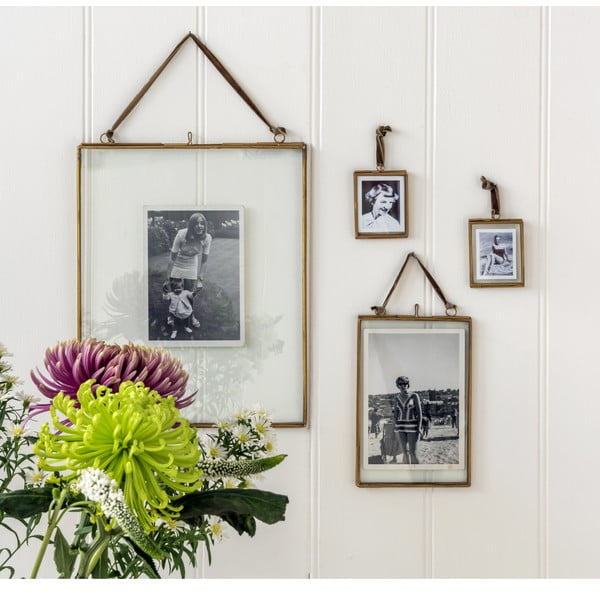 Ramă foto aurie cu picior de susținere din metal 20x37,5 cm – Rex London-image-3