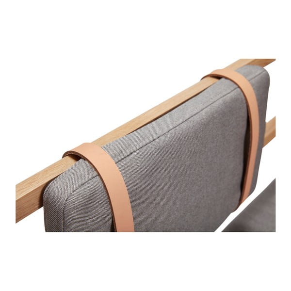 Bancă cu pernă Hübsch Oak Bench-image-2