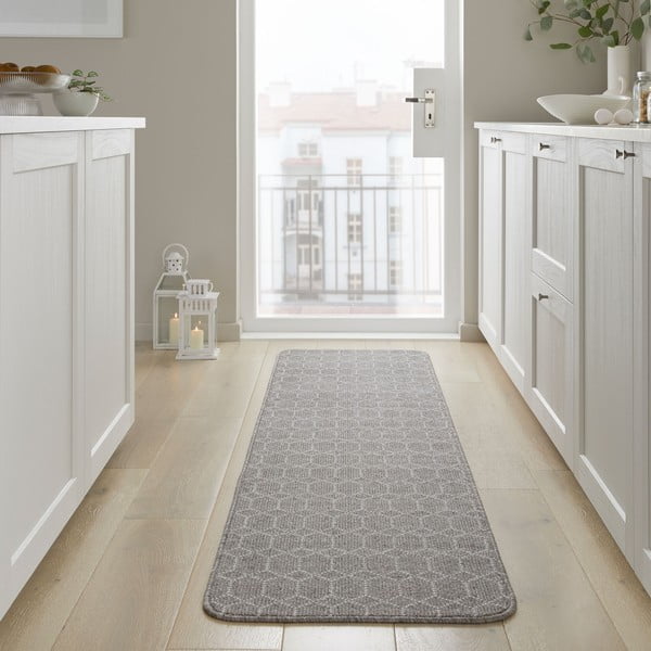 Covor tip traversă gri deschis lavabil 57x230 cm Argyll – Flair Rugs-image-1