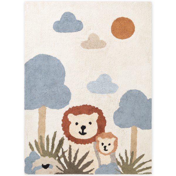 Covor pentru copii crem lavabil/țesut manual din bumbac 140x200 cm Snuggle Lionel – Hanse Home