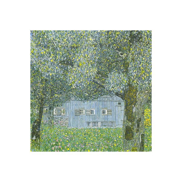 Reproducere tablou Gustav Klimt - Upper Austrian Farmhouse, 30 x 30 cm