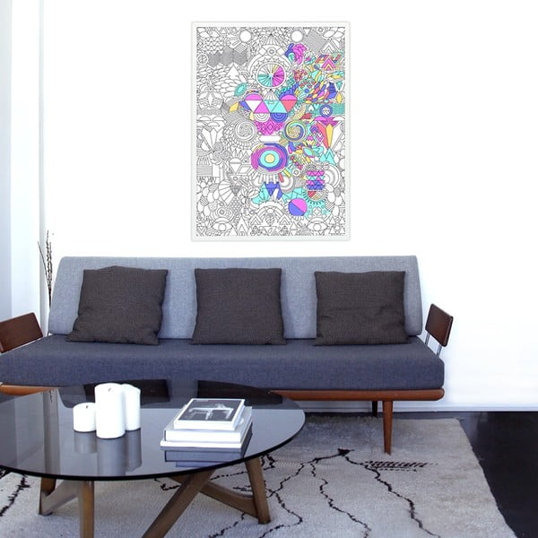 Planșă de colorat OMY Patchwork (70 x 100 cm)