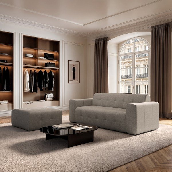 Canapea maro deschis 223 cm Tuil – Rodier-image-1