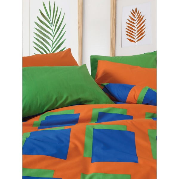 Lenjerie de pat din bumbac ranforcé pentru pat dublu, extinsă cu cearceaf inclus, cu 4 piese 200x220 cm Venus – Mijolnir-image-3