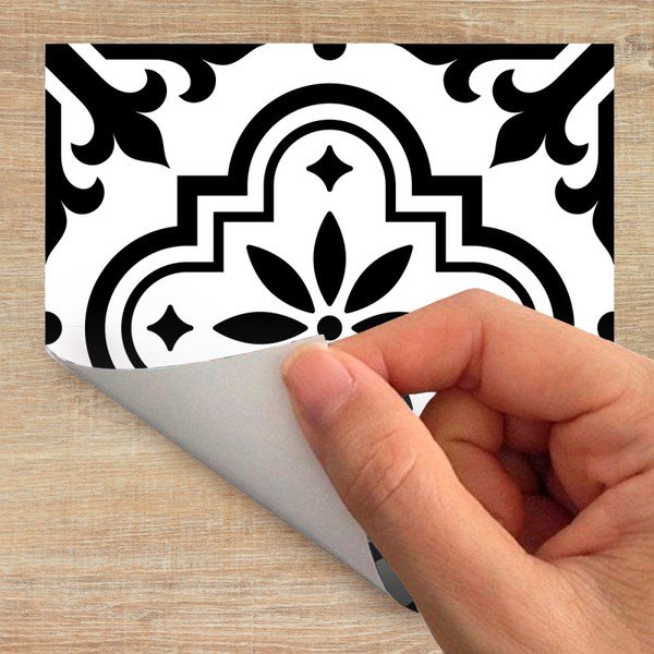 Set 60 autocolante de mobilier Ambiance Tiles Maria, 20 x 20 cm-image-3