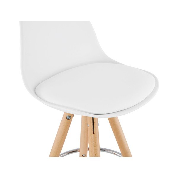 Scaun de bar Kokoon Anau, înălțime 74 cm, alb-image-3