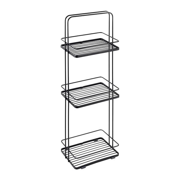 Raft pentru baie negru mat din oțel Lava – Metaltex