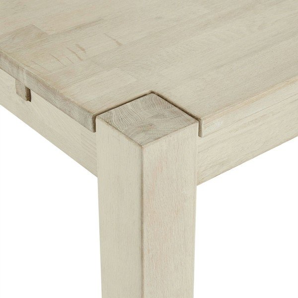 Masă de dining extensibilă din lemn masiv de stejar 100x200 cm Texas – Furnhouse-image-4